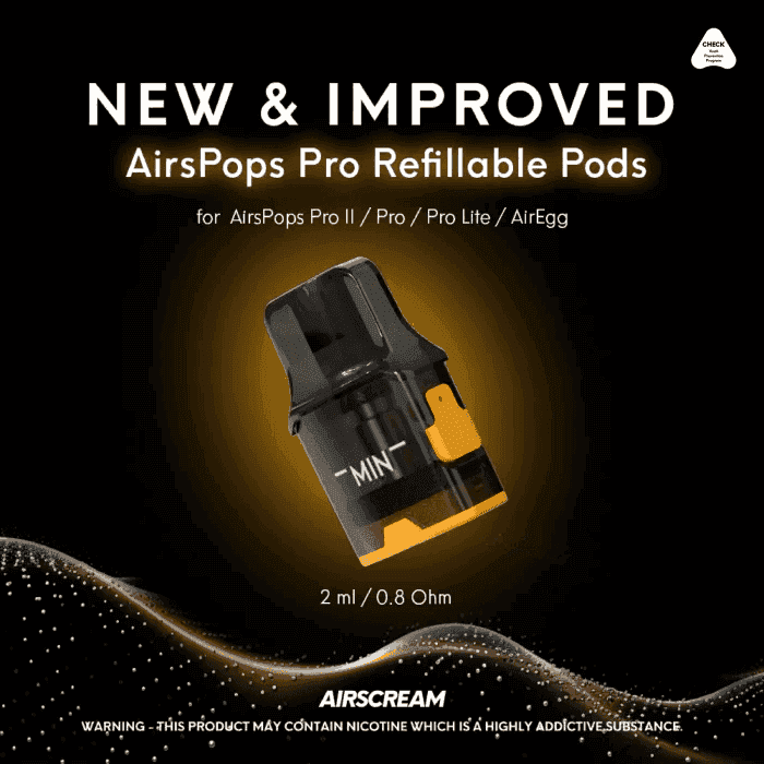 Airscream Airspops Pro II 氣泡2代可調瓦電子煙主機空倉煙彈官網 - Image 5