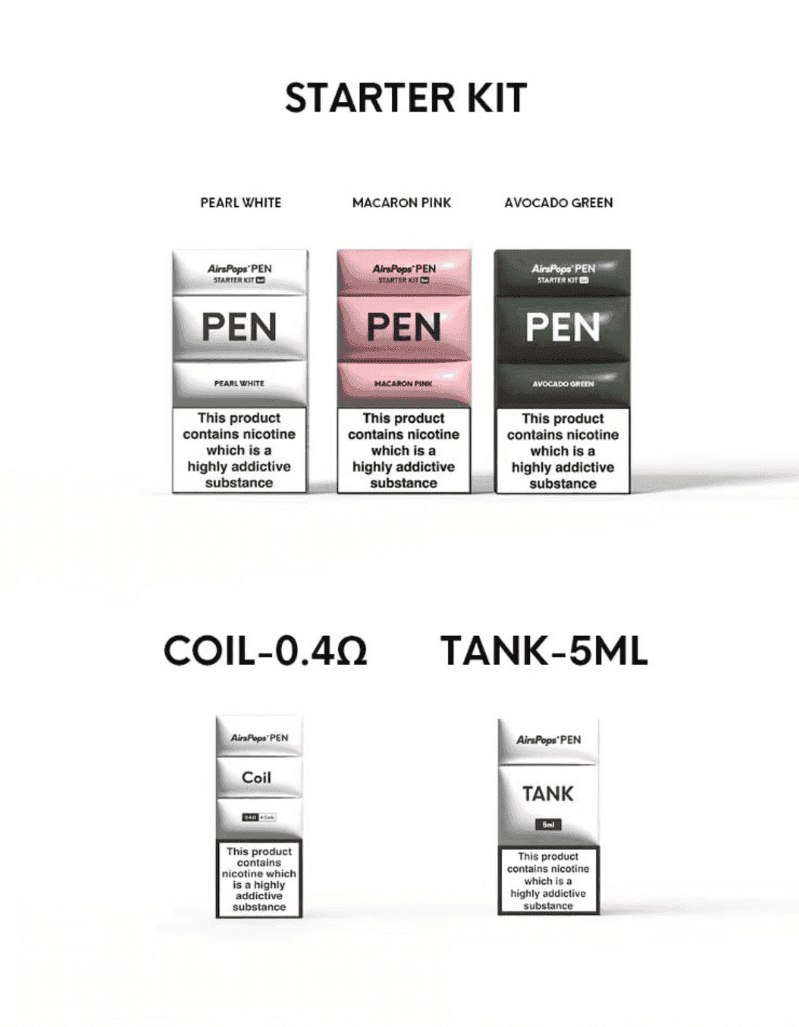 AIRSCREAM AirsPops PEN 鉛筆電子煙主機 - Image 4