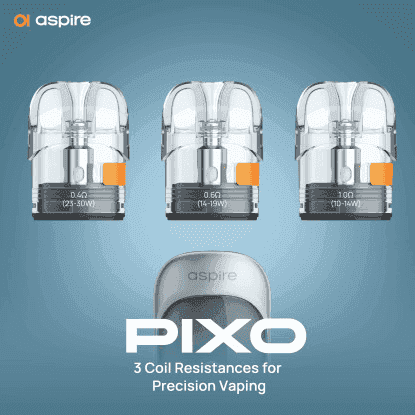 ASPIRE PIXO 霧克斯螢幕觸控電子煙30W主機/空倉/煙彈 - Image 3