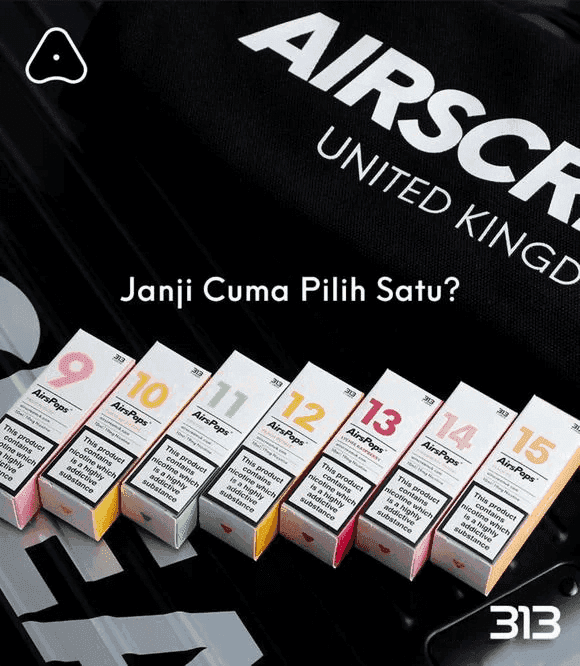 AIRSCREAM AIRSPOPS 313 數字電子煙小煙油 - Image 4